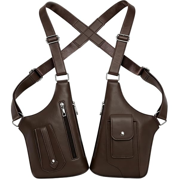 Amazon.com: Cydmoty Men's Anti-Theft Multi-Pocket Double-shoulder